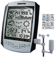 Omnipad PRO R1 Professional Digital Wireless Weather Stations/Instruments/Equipment/ Portable Rain Gauges
